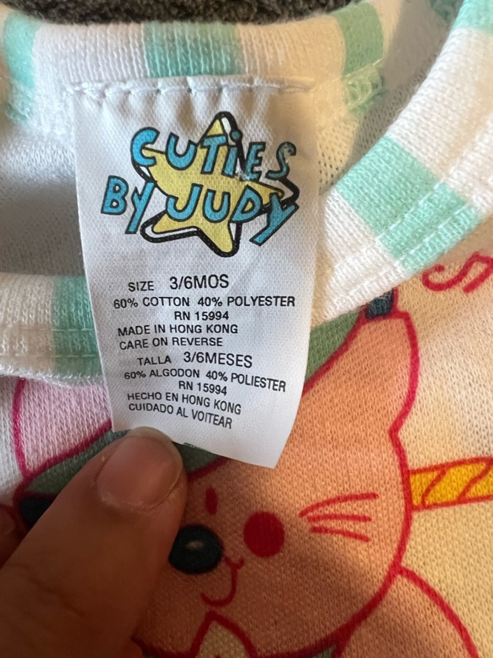 Vintage Beachy Coastal Baby Bubble Romper 3/6M Deadstock Teddy Summer - Picture 5 of 6